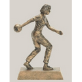 Female Bowling Signature Resin Figure Trophy (10.5")